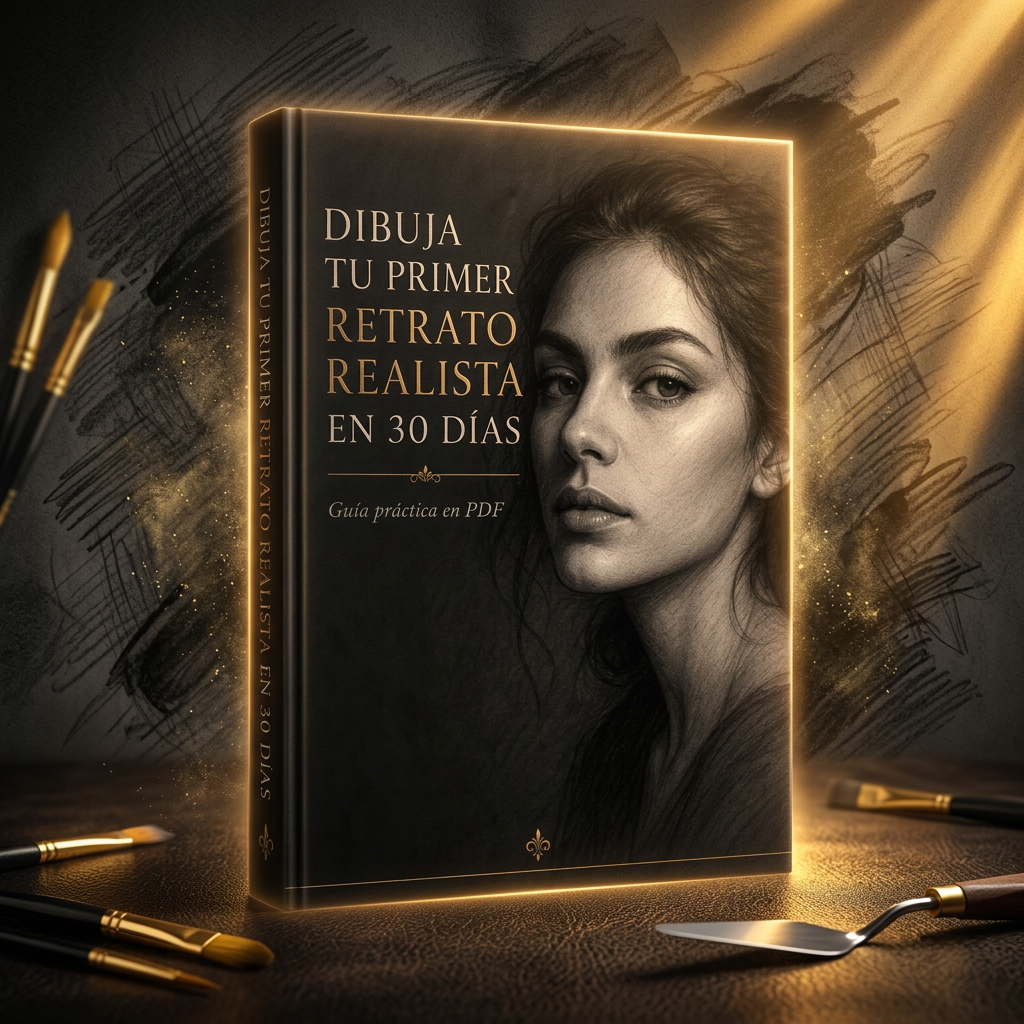 Portada del ebook Dibuja tu primer retrato realista en 30 días